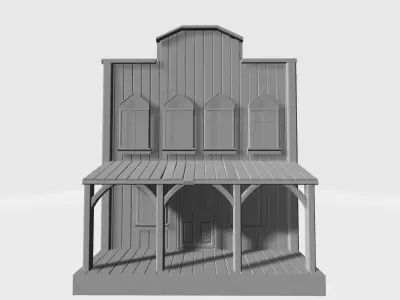 Wild west restaurant 3D print model