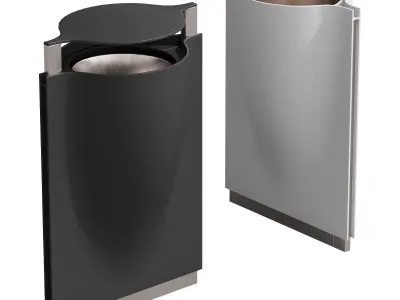 528 exterior and architecture 20 trash cans 02 3D model