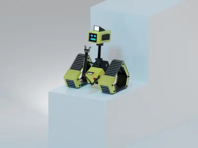 sci-fi ROBOT 3D model 3