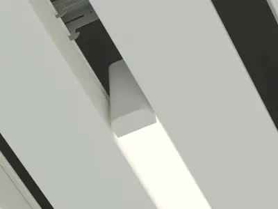 Suspended ceiling rack and pinion 8 Low-poly 3D model