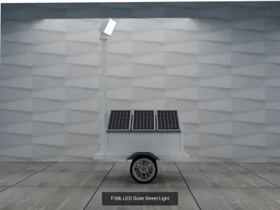 LED Solar Street Light model G3 3D Model Pack