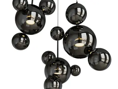 Chandelier Bolle Circular Chandelier 14 BUBBLE  3D model