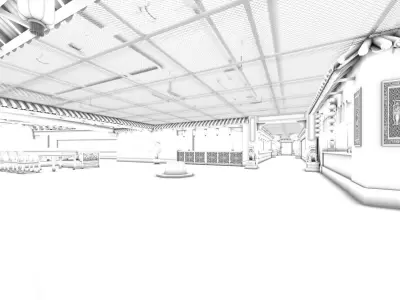 Business Restaurant - Coffee - Banquet  115 3D model