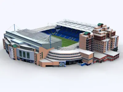 Stamford Bridge Stadium 3D model