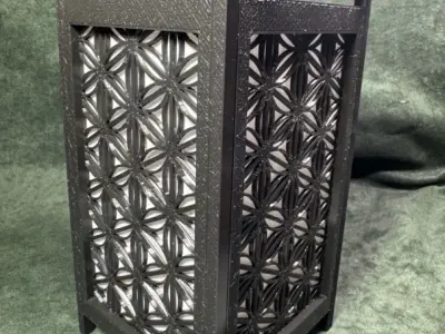 Kumiko Japanese Shoji Lantern - Shippo-kikkou 3D print model