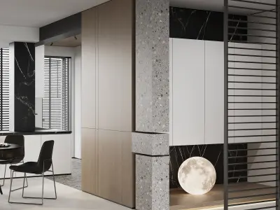 minimalist style 3D model