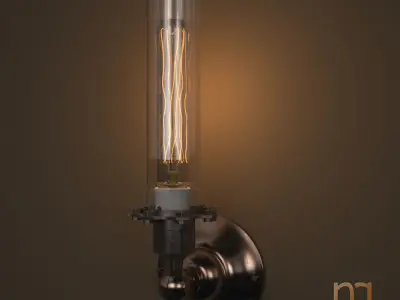Classic Edison wall lights 3D model