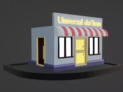 Shop market 3D model