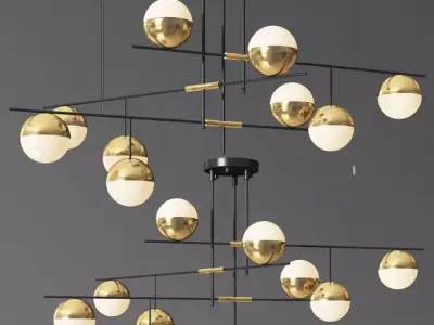 Technum Chandelier Lampatron 3D model
