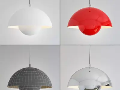 Suspended lamp flower pot diameter 38 3D model