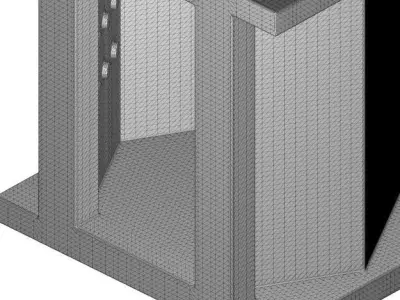Glassy Elevator 3D model