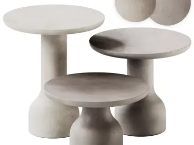 MOR DESIGN PESO Coffee table set 3D model