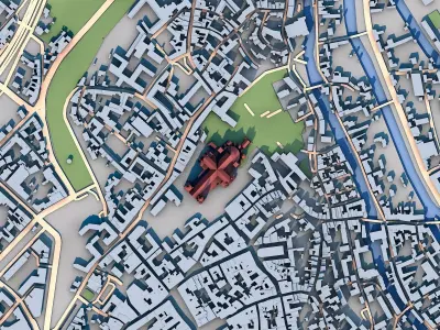 Chartres Cathedral France 3D model