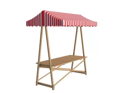 Market Stall 3D model