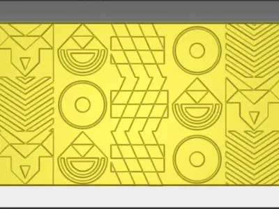 WALL ART 3D model 6