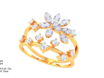  Women Ring MTL 3dm STL OBJ FBX Details 3D print model 108