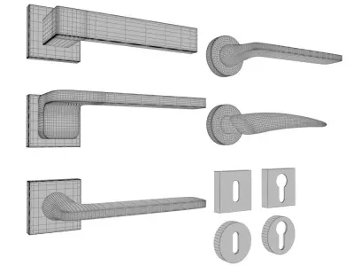 Battisti Door Handles 3D model