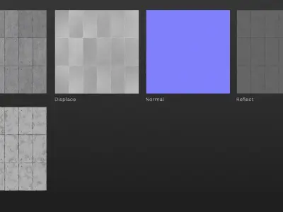 Concrete slabs wall with large lot Texture