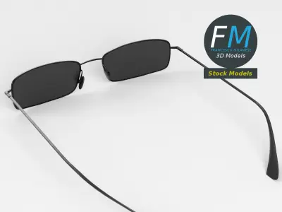 Sunglasses full frame 3D model