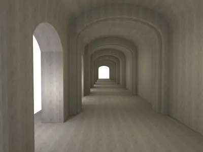 Medieval  Hallway 3D model