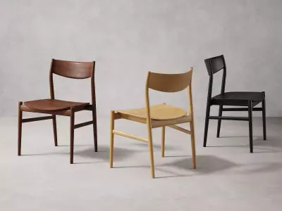 Kamuy Side Chair Wooden 3D model
