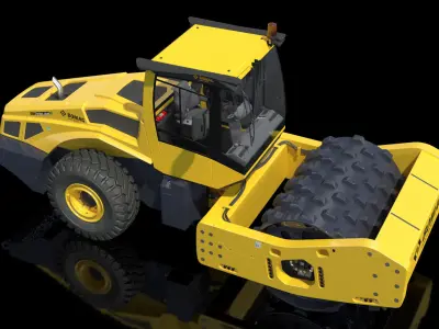 BOMAG BW226 PDH5 Single Drum Compactor New 3D model