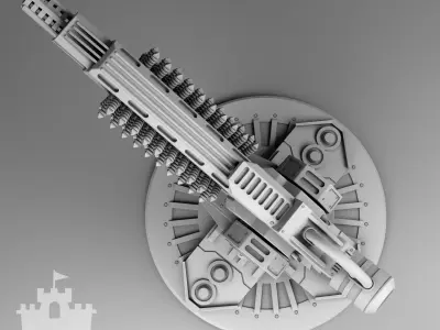 The Martian Cannon 3D print model