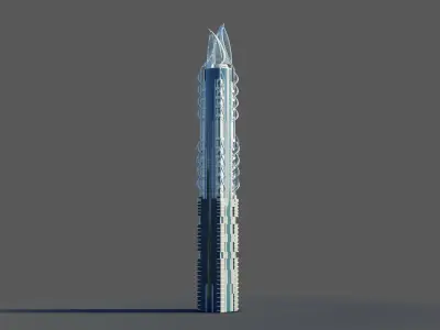 al hekma tower - Dubai 3D model