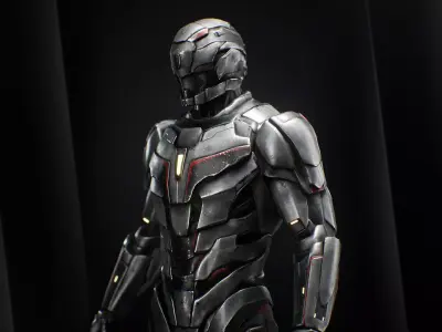 Sci-fi Mech Low-poly 3D model