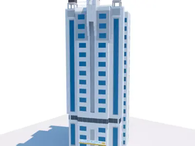 Victoria Institute of English Low-poly 3D model