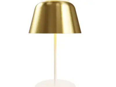 Contemporary Brass Table Lamp Low-poly 3D model