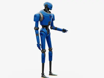 IMPERIAL PROTOCOL DROID V-2   RIGGED 3D model