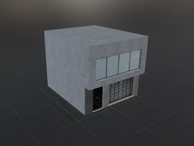 Colombian Style House Low-poly 3D model