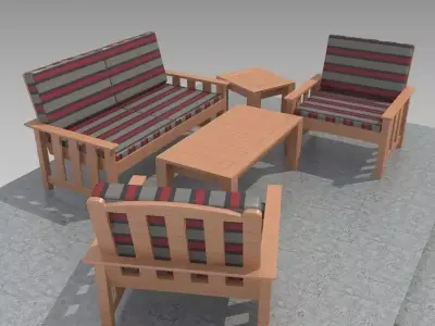 Outdoor Furniture-3 3D model