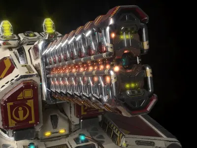 Imperial Medium Railgun 3D model