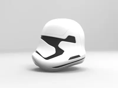 Nurbs New Order Stormtrooper Helmet 3D model