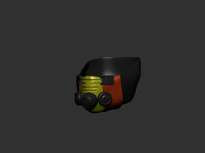 helmet high poly sculpt 3d printable  3D model 70