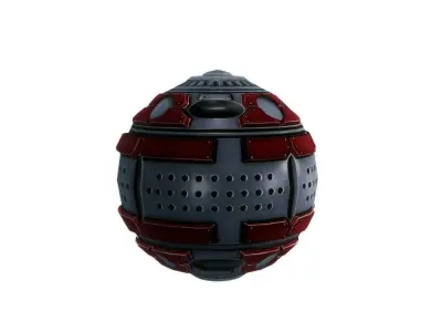 Sci-fi grenade-mine low poly Low-poly 3D model