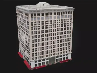 Urban Tower Model Modern HighRise Building 3D model