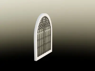 Medieval window Low-poly 3D model purchase