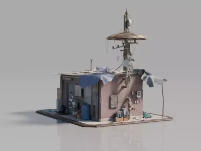 Neighborhood House Building 14 3D model