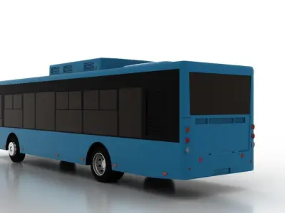 Bus Bogdan A70522 Low Low-poly 3D model