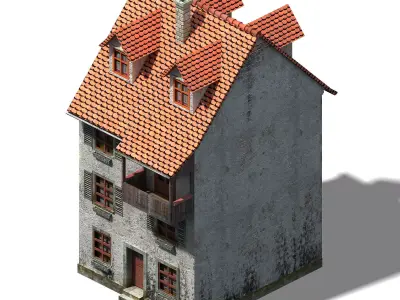 Heterogeneous - Building - Building B Building 04 3D model