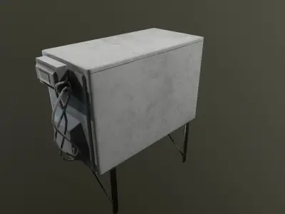 Air conditioner Low-poly 3D model