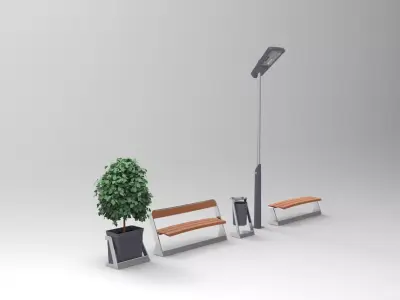 Urban Furniture Collection Product Family 3D model