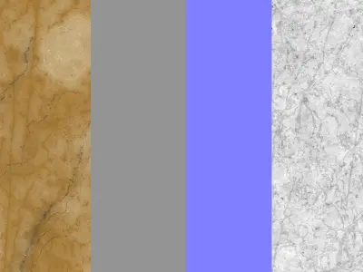 Orange Siena Marble Texture PBR Vray Corona 400 x 400 cm Texture