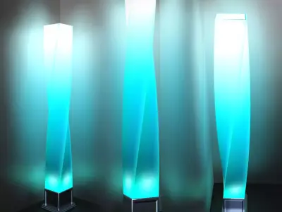 Twisty Floor Lamp 3D model