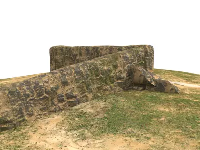 Forgotten Ruins Low-poly 3D model