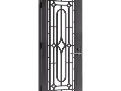 Modern entrance door 12 3D model