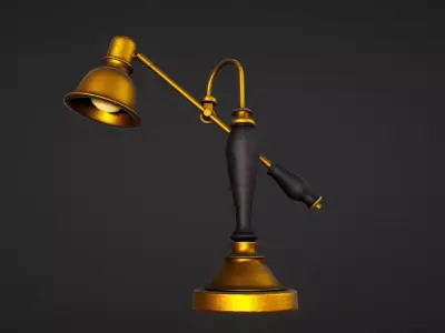 Desk Lamp - Low Poly Low-poly 3D model